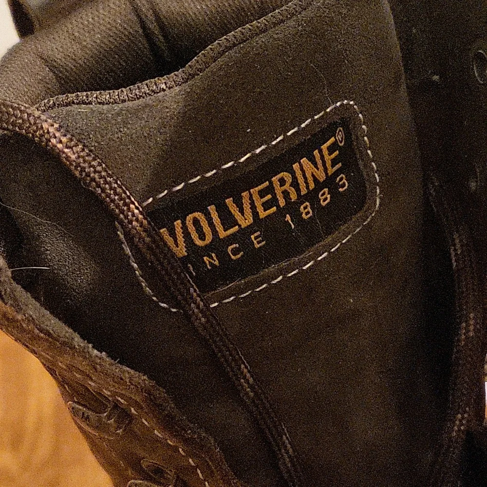 Wolverine Brown Steel Toe 8" 9.5M Boots - Picture 7 of 7